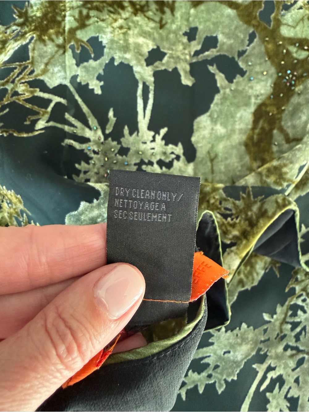 Cynthia Steffe Olive & Black V-Neck Floral Cocktail Dress - Picture 8 of 8
